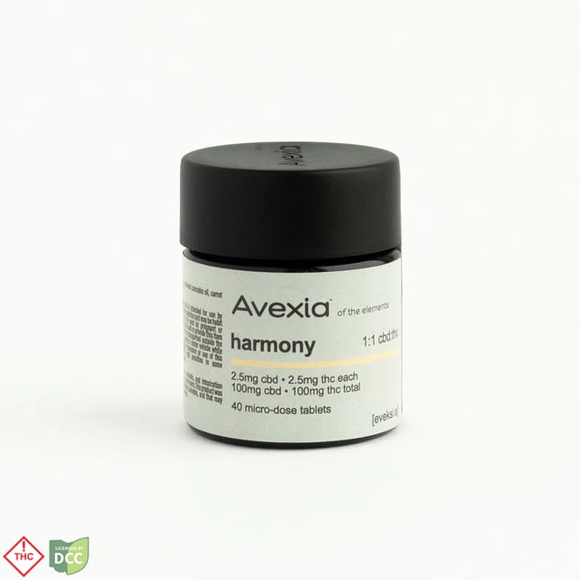 Avexia - 1:1 CBD:THC Tablets - 44ct - 110mg - Image 1 Avexia - 1:1 CBD:THC Tablets - 44ct - 110mg - Image 1