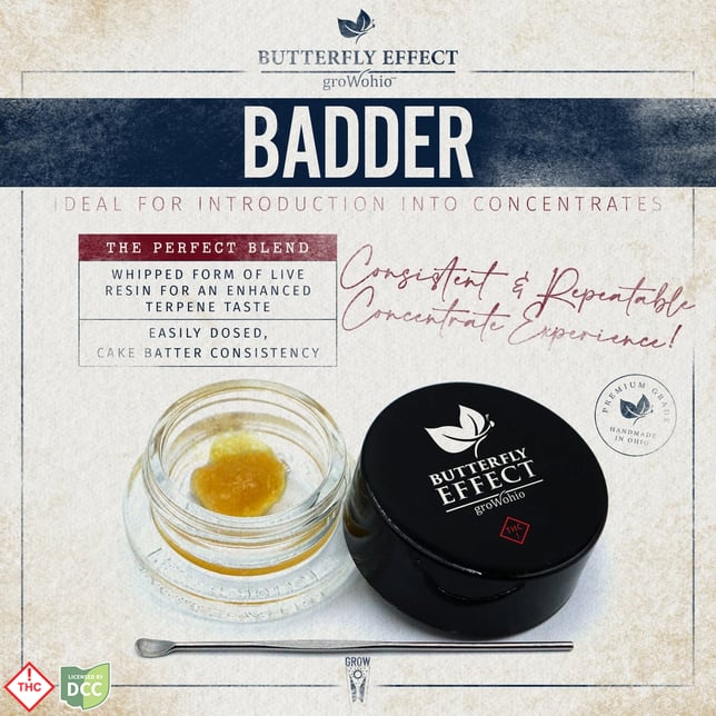 Butterfly Effect - Super Lemon Haze - Badder - 0.85g - Image 1 Butterfly Effect - Super Lemon Haze - Badder - 0.85g - Image 1