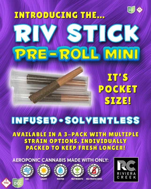 Riviera Creek - Infused - Pre-Roll Minis 3pk - Mixed Strain - 1g - Image 1