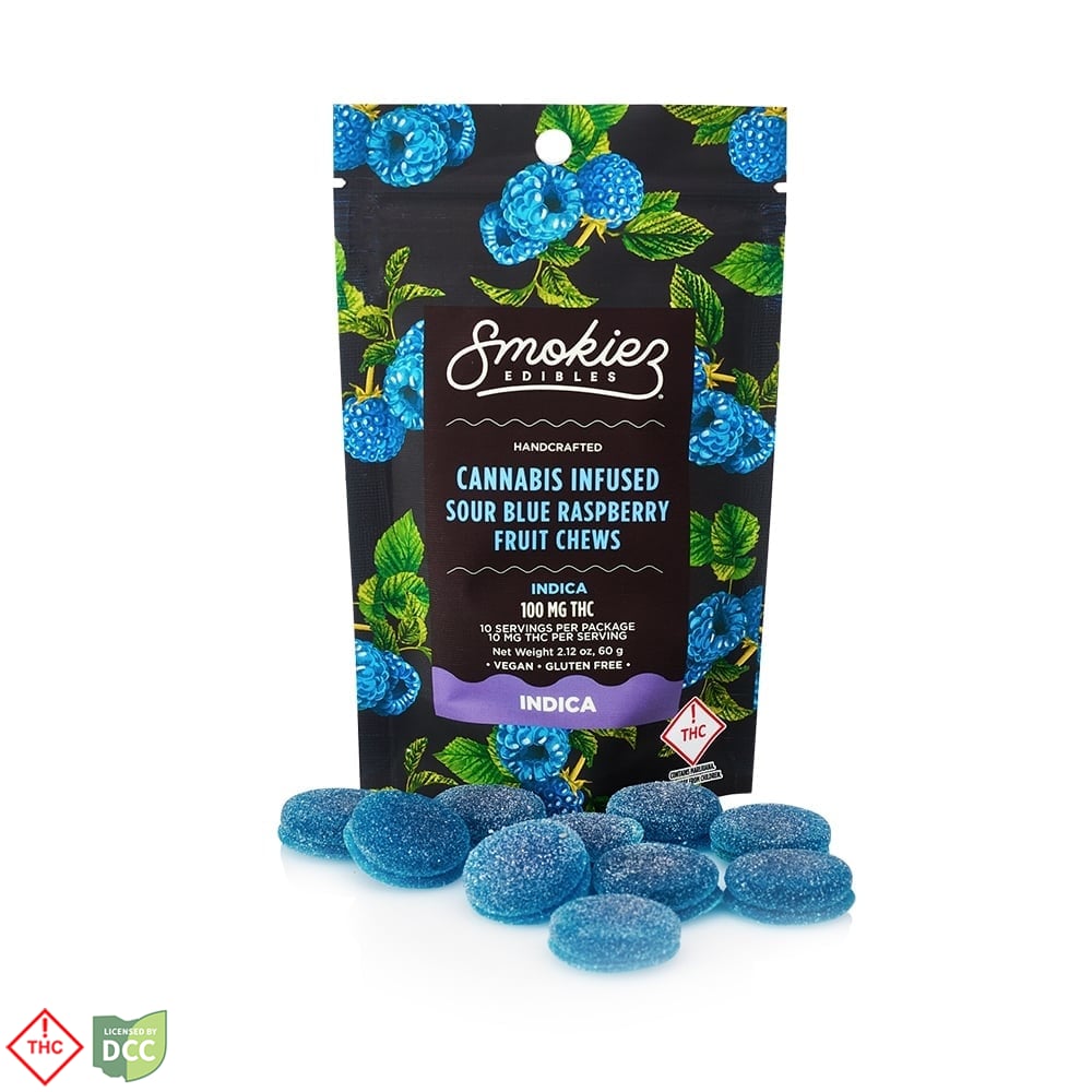 Sour Blue Raspberry - Indica [10pk] (110mg)