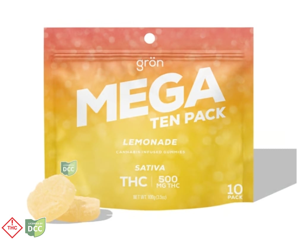 Grön - 5 Day Lemonade Mega Gummies - 10ct - 500mg