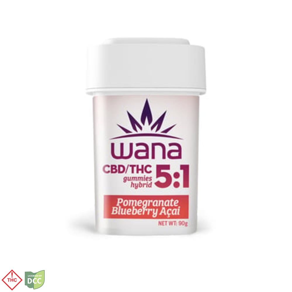 5:1 Pomegranate Blueberry Acai [20pk] (500mg CBD/100mg THC)