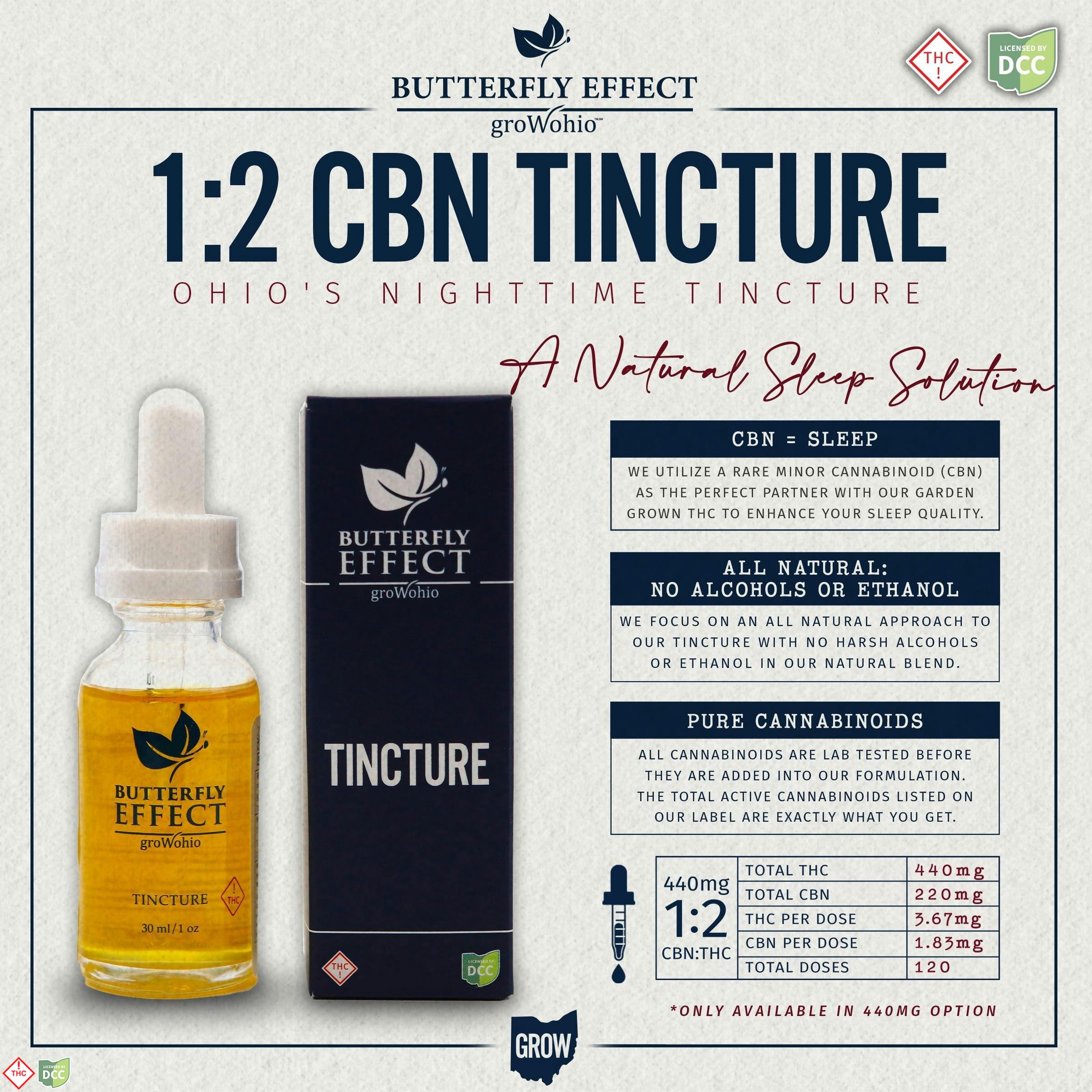 CBN 2:1 SLEEP TINCTURE - EDIBLE - 28.05G - INDICA - THC: 434.68MG CBD: 0MG