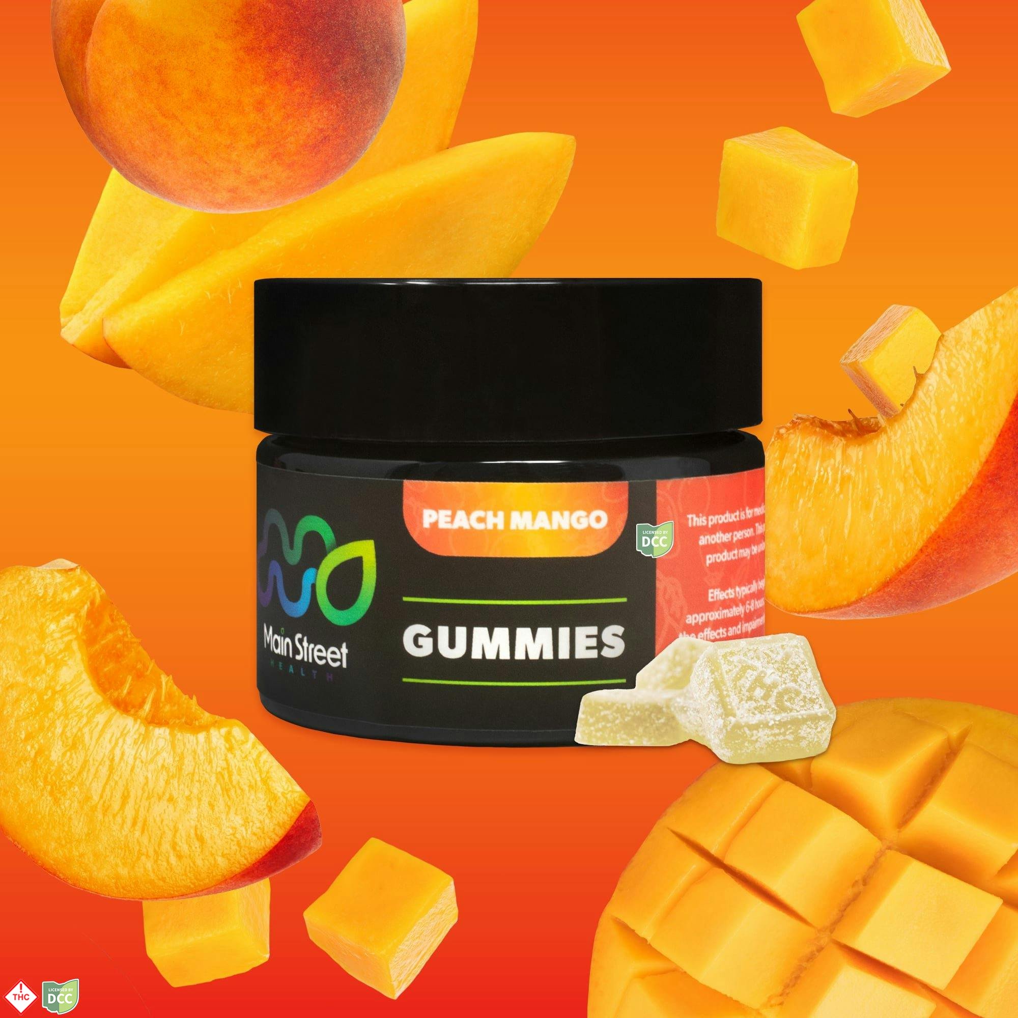 Main Street Health - 1:1 CBG/THC - Peach & Mango Gummies - 10ct - 110mg