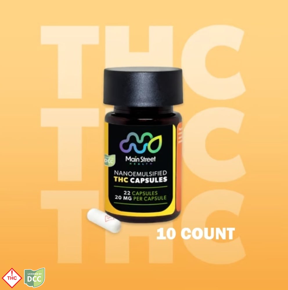 Main Street Health - THC Capsules - 10ct - 100mg