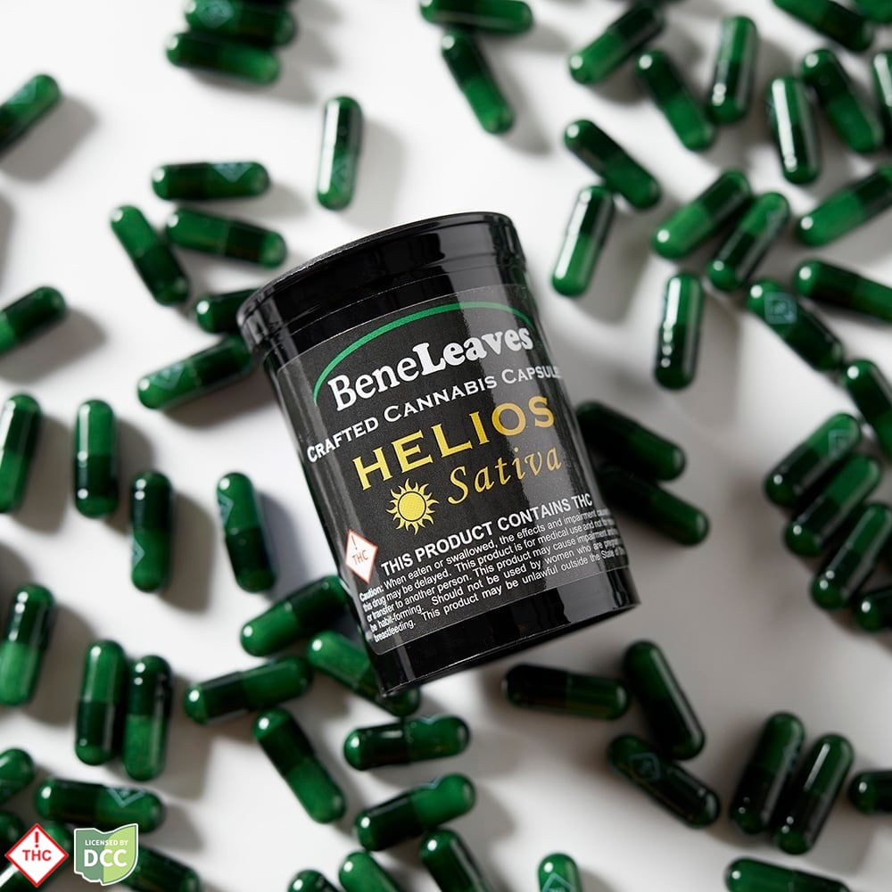 HELIOS CAPSULES - EDIBLE - 11PK - SATIVA - THC: 443MG CBD: 0MG