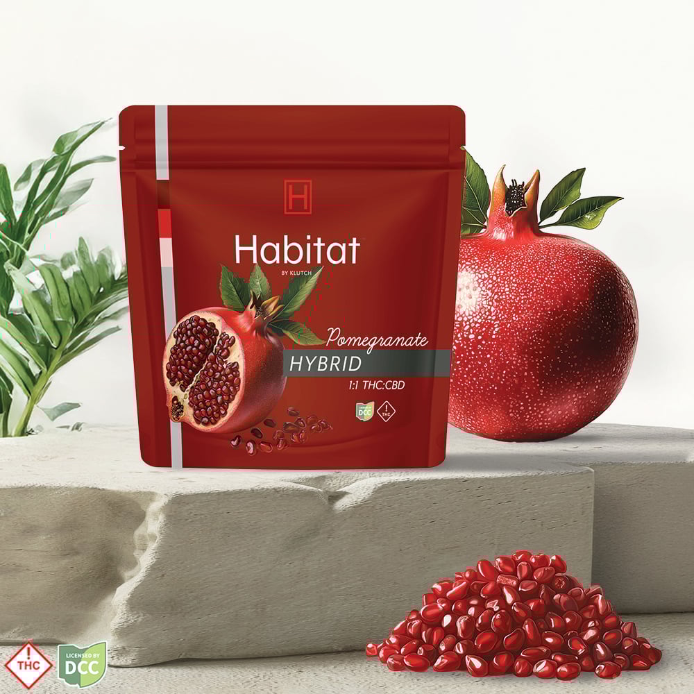 1:1 Pomegranate [20pk] (100mg THC/100mg CBD)