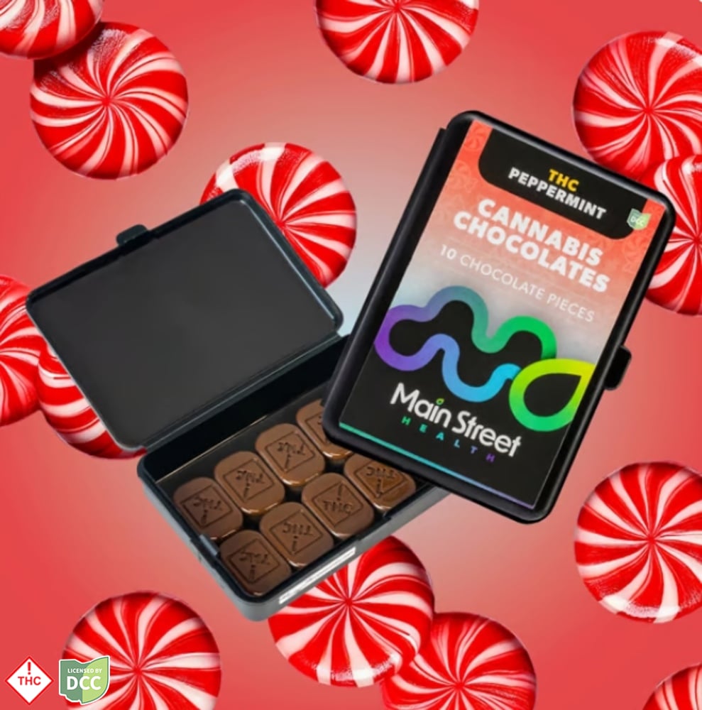 Main Street Health - 5 Day Peppermint THC Chocolate - 10ct - 500mg