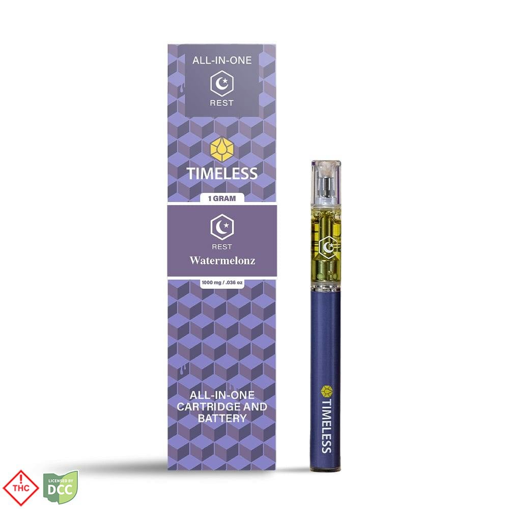 Timeless - 2 Day Watermelonz - 1g AIO Vape Pen