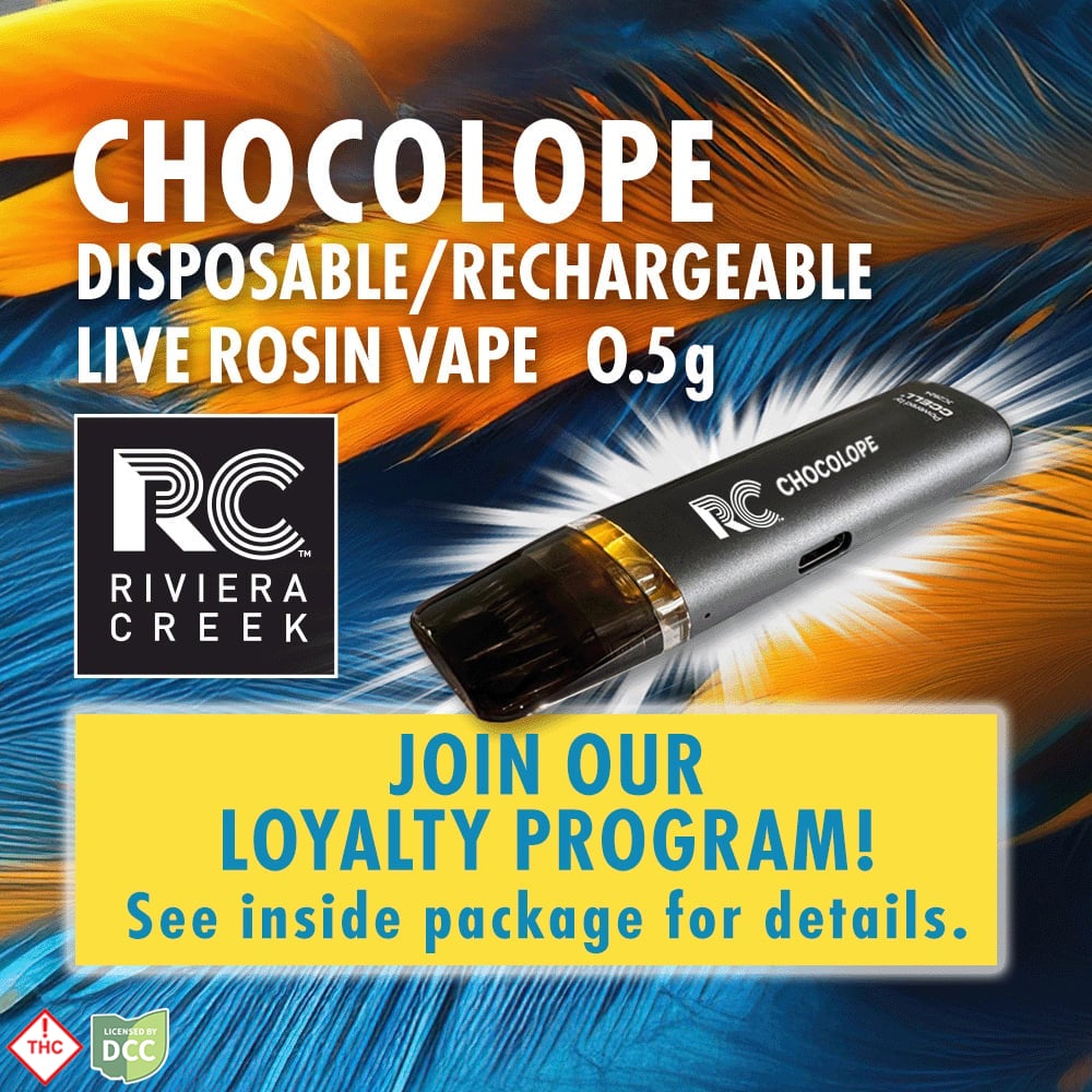 RC Rainbow Disposable/Rechargeable Live Rosin Vape (0.5g)