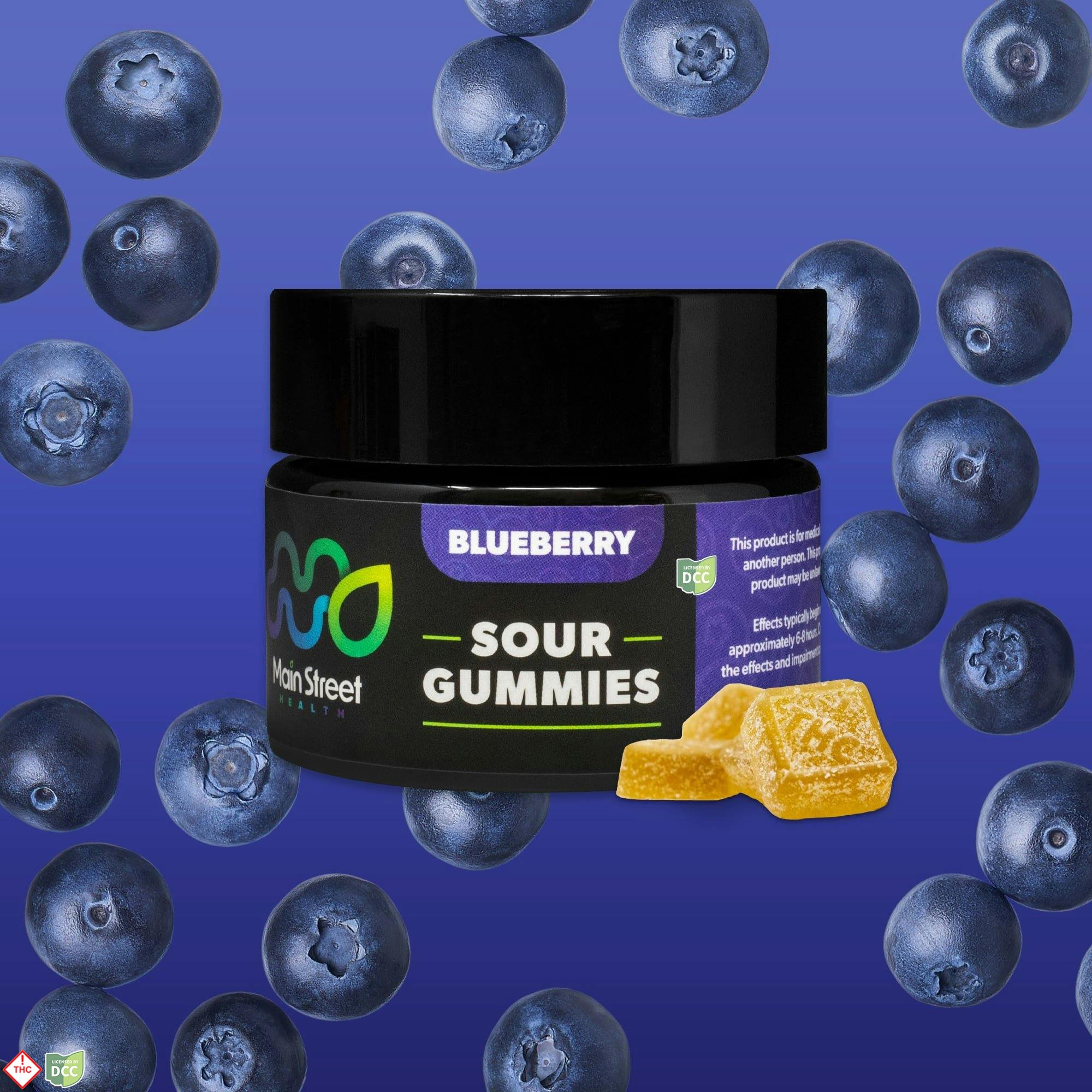 BLUEBERRY RSO GUMMIES - EDIBLE - 11PK - THC: 114MG CBD: 0MG