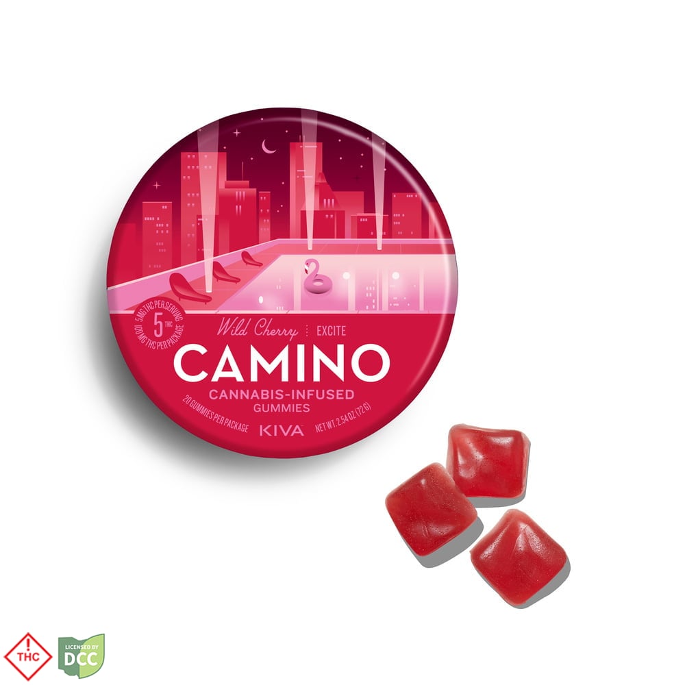 KIVA Camino - Wild Cherry Gummies - 20ct - 100mg
