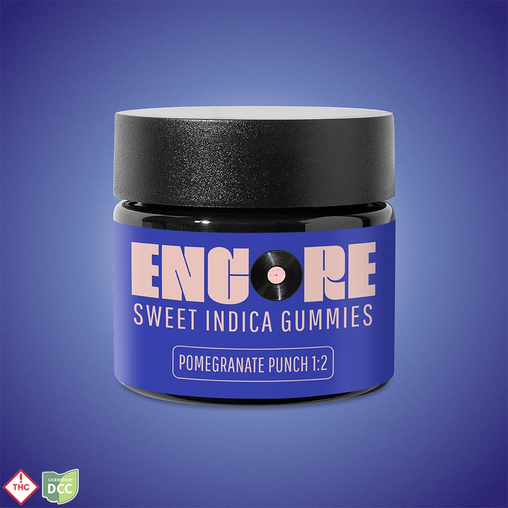 POMEGRANATE PUNCH 2:1 ENCORE GUMMY - EDIBLE - 10PK - THC: 110MG CBD: 0MG