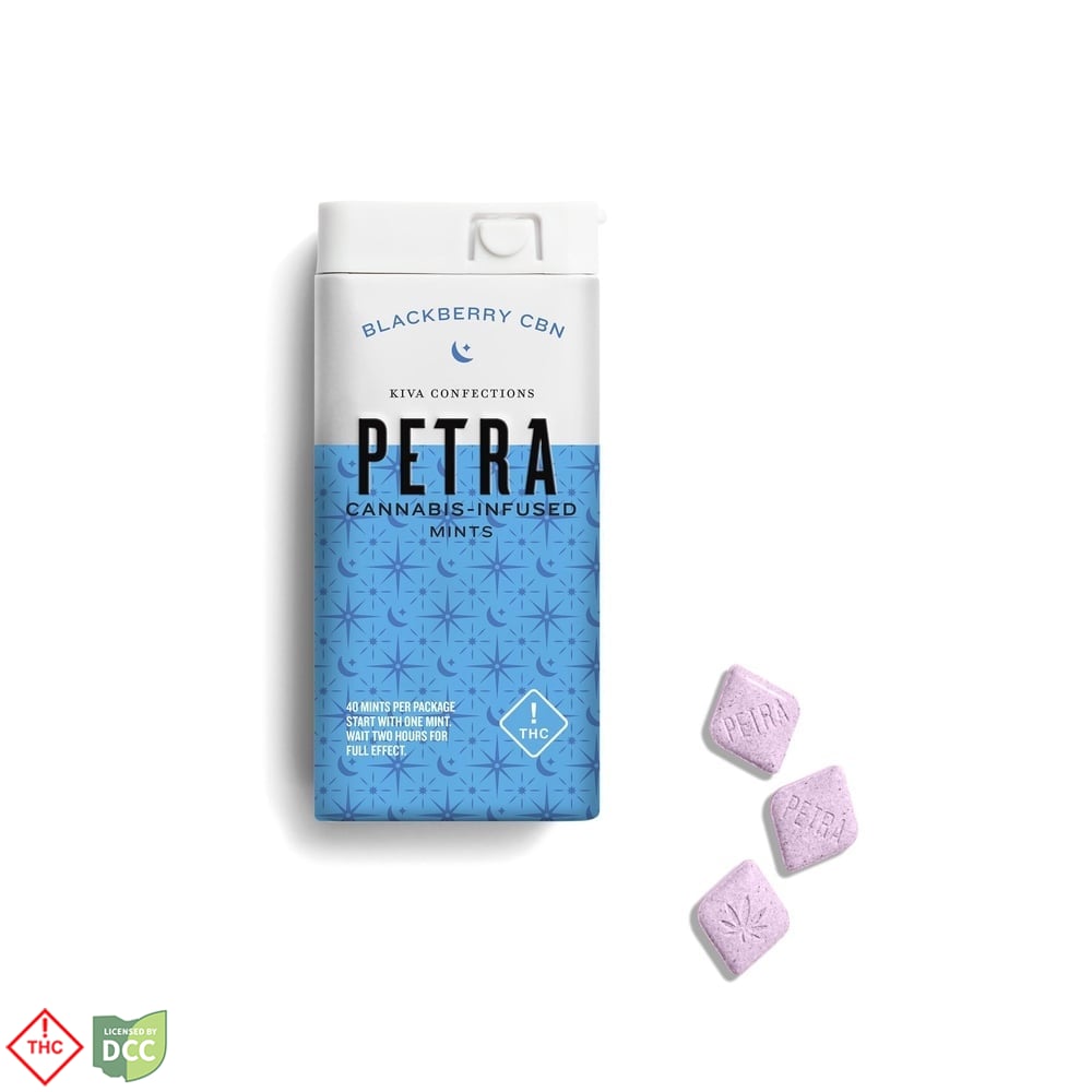 KIVA Petra - Blackberry CBN Micro-Dose Candies - 40ct - 110mg