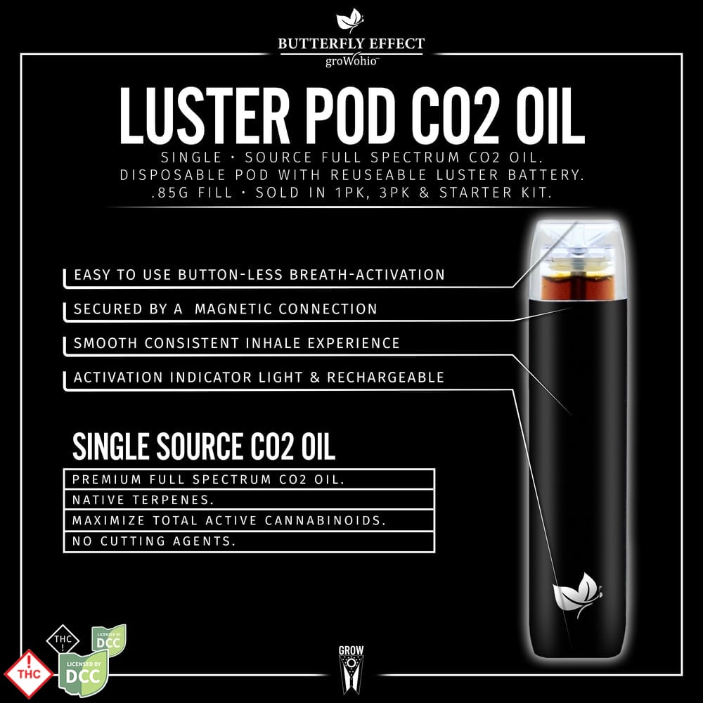 BLACK JACK LUSTER KIT - VAPE POD - .9G - SATIVA - THC:585.86MG CBD:0 MG