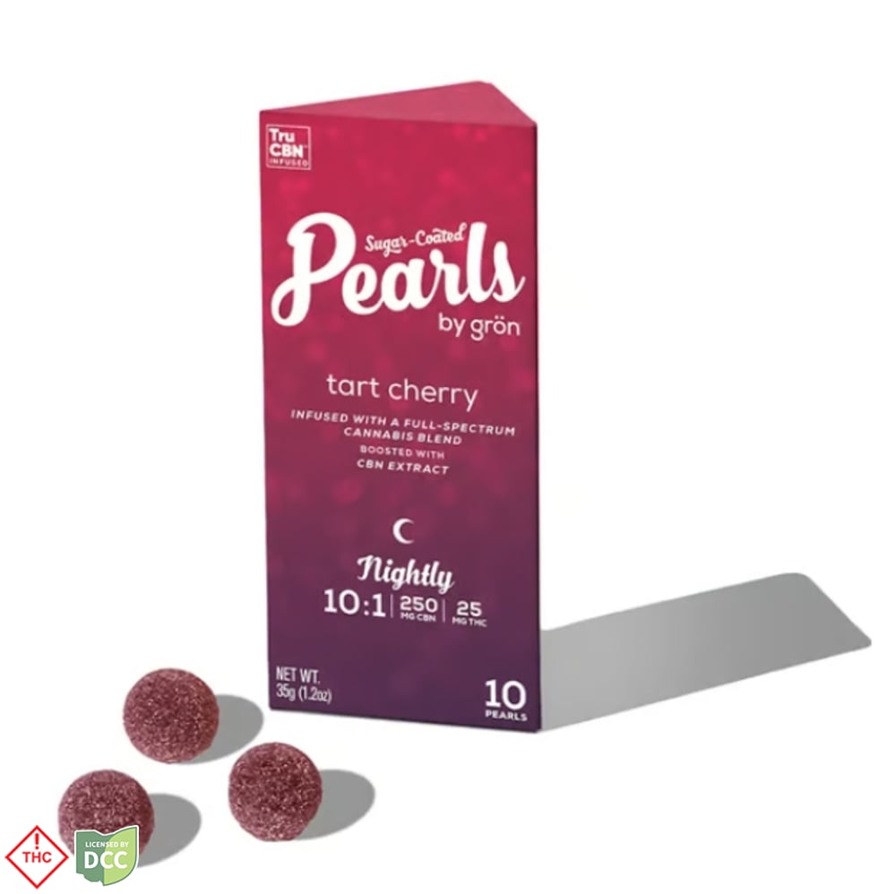 Grön - 10:1 Tart Cherry CBN Pearl Gummies - 10ct - 25mg