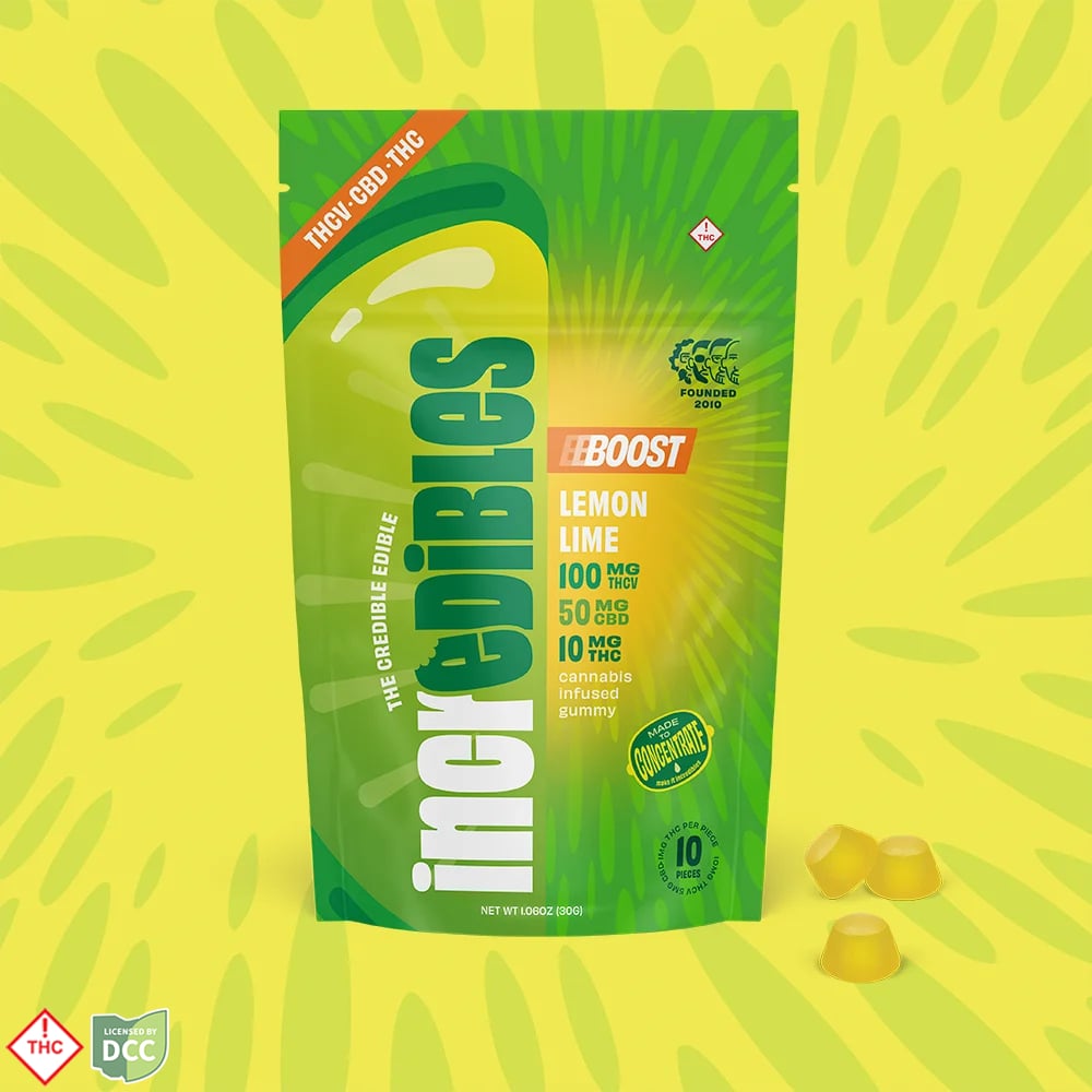 Incredibles - Lemon Lime Boost 10:5:1 THCV:CBD:THC Gummies - 10ct 100mg