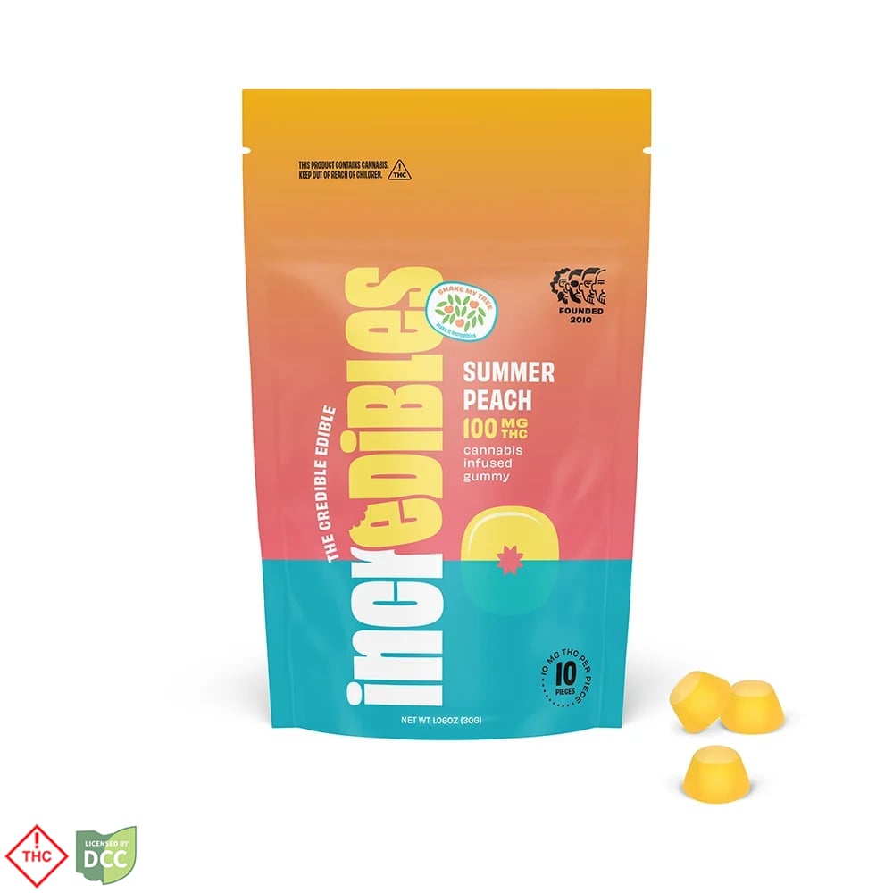 Incredibles - Summer Peach Gummies - 10ct 100mg