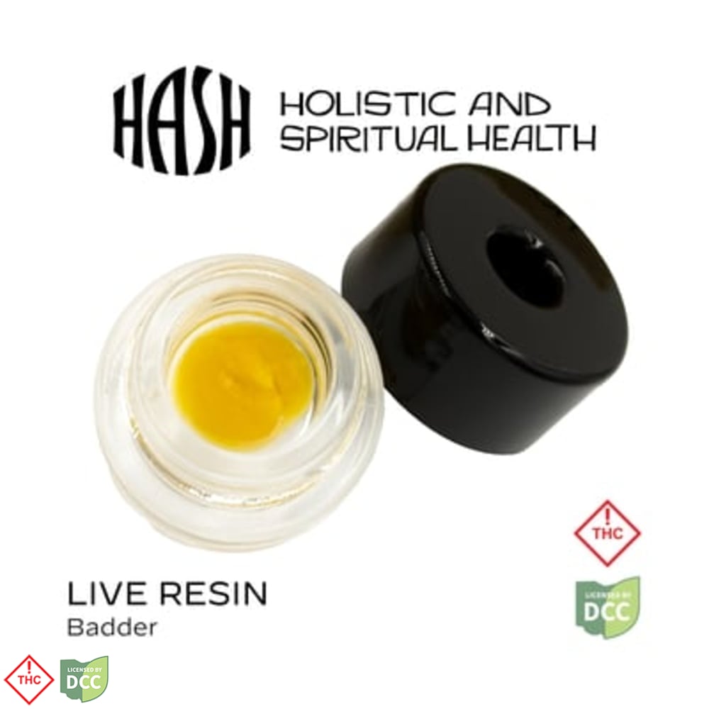 HASH  Sativa MultiStrain  Live Resin Badder