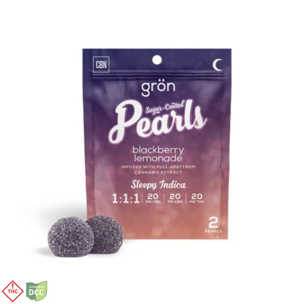Grön - 1:1:1 Blackberry Lemonade CBD:CBN Pearl Gummies - 2ct - 20mg Grön - 1:1:1 Blackberry Lemonade CBD:CBN Pearl Gummies - 2ct - 20mg