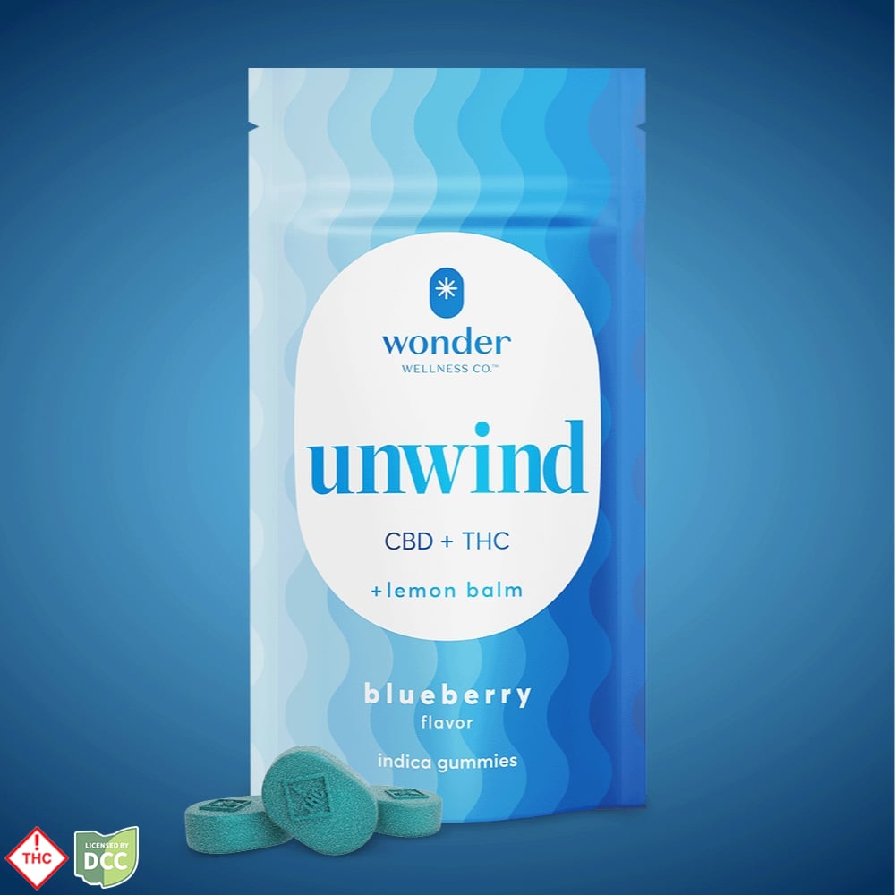 *Wonder | Unwind 2:1 Blueberry Gummies [20pk] (220mg CBD/110mg THC)