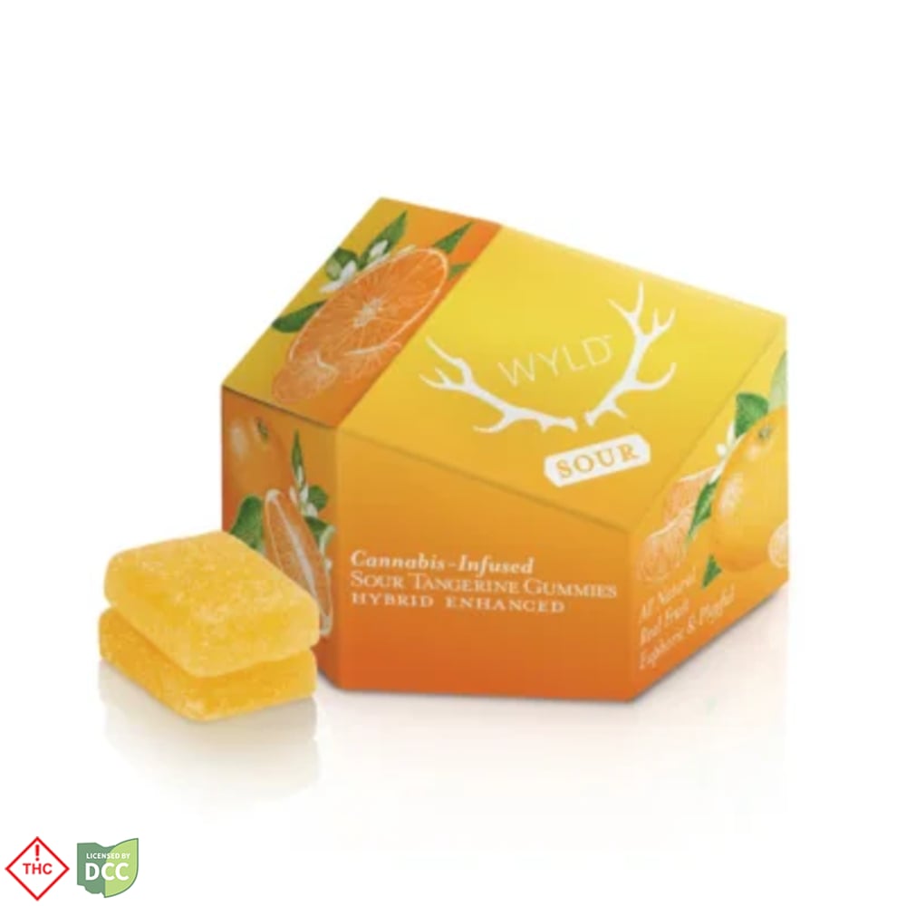 Wyld - Sour Tangerine Gummies - 10ct - 100mg Wyld - Sour Tangerine Gummies - 10ct - 100mg