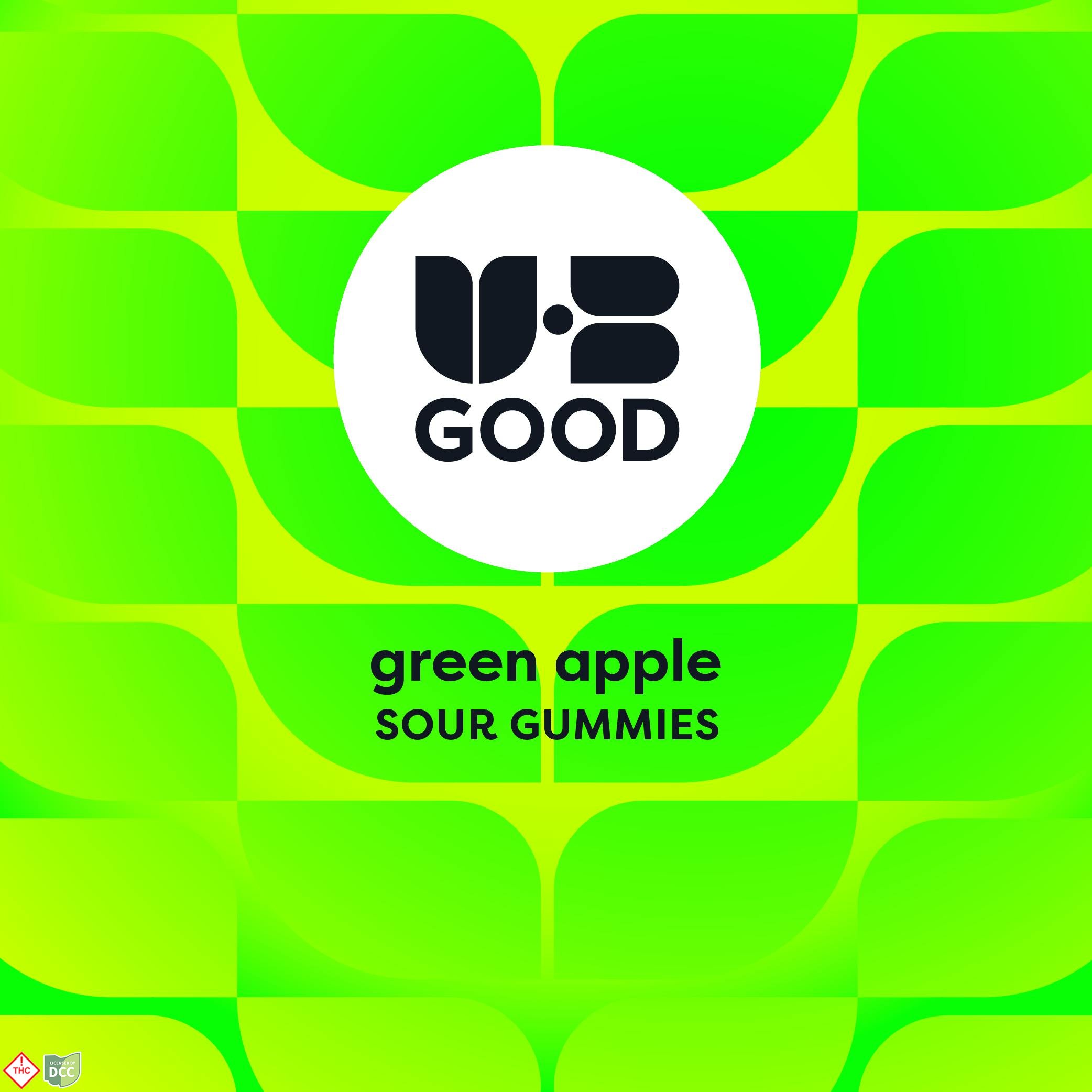 Green Apple [10pk] (100mg THC/100mg CBD/50mg CBG)