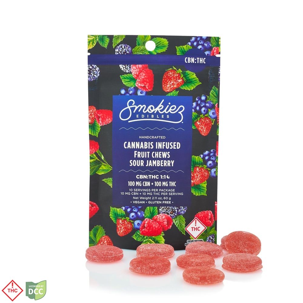 Smokiez - Sweet Jamberry CBN Gummies - 10ct - 100mg