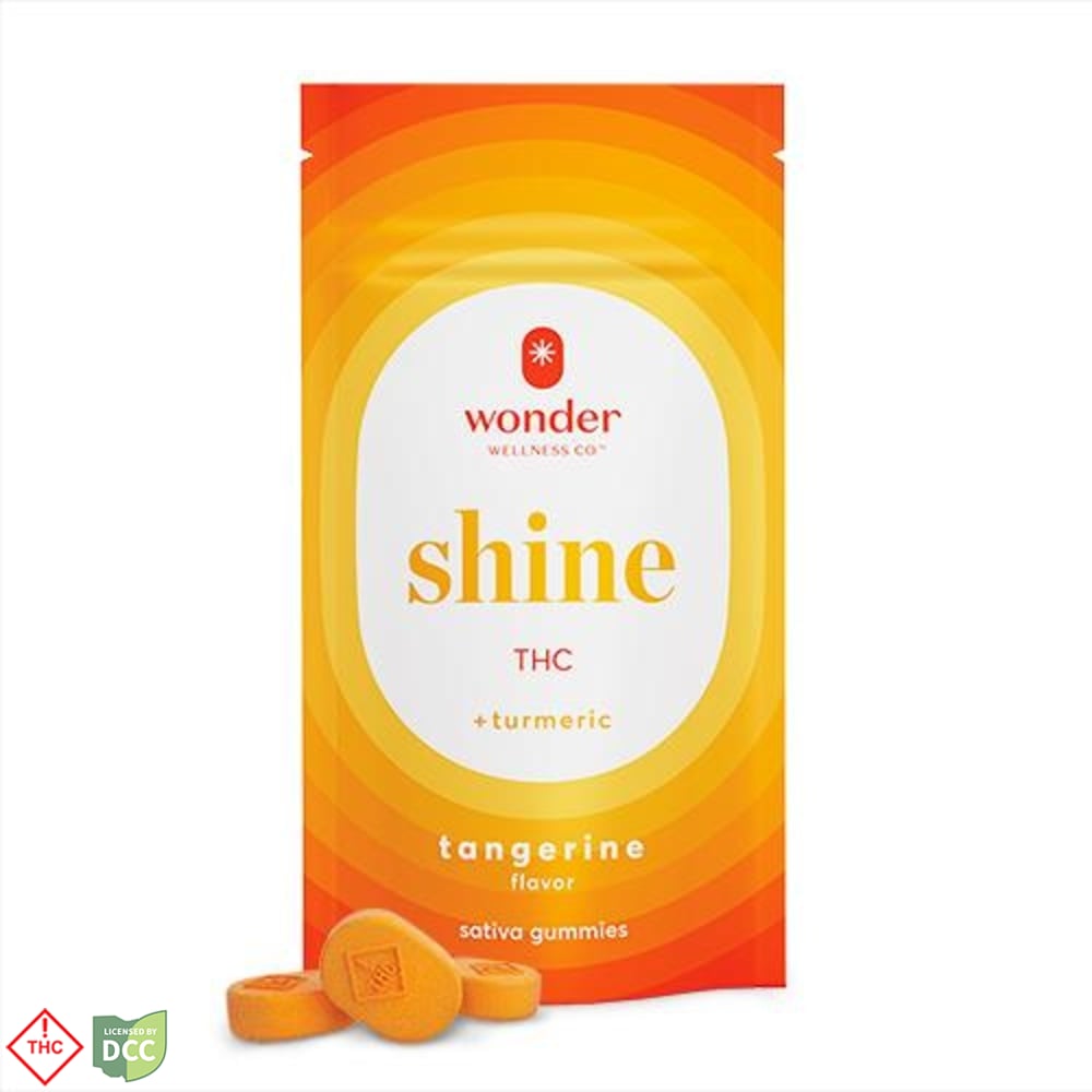 Wonder Shine - Tangerine + Turmeric Gummies - 20ct - 100mg