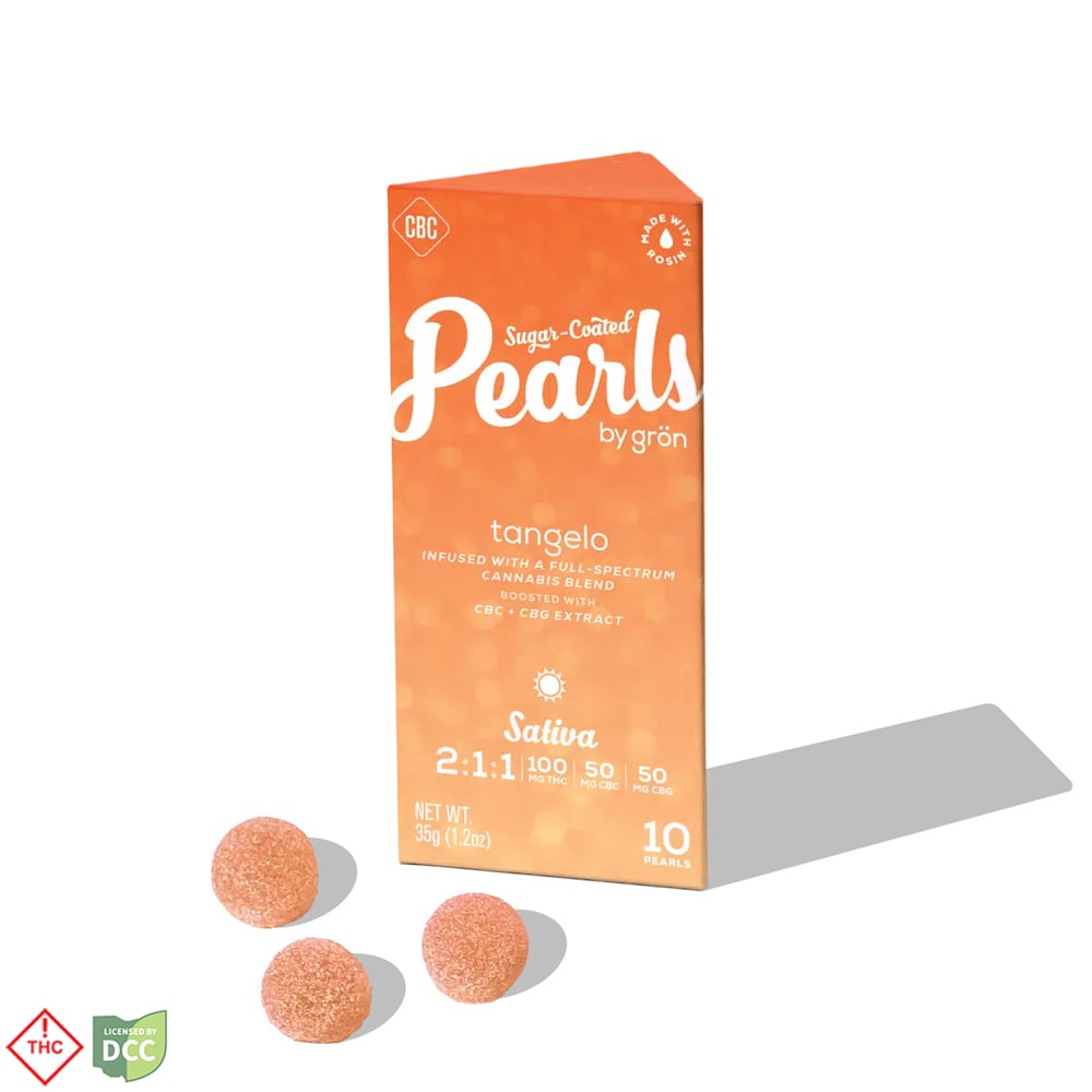 2:1:1 Tangelo Pearls - Sativa (100mg THC/50mg CBC/50mg CBG)