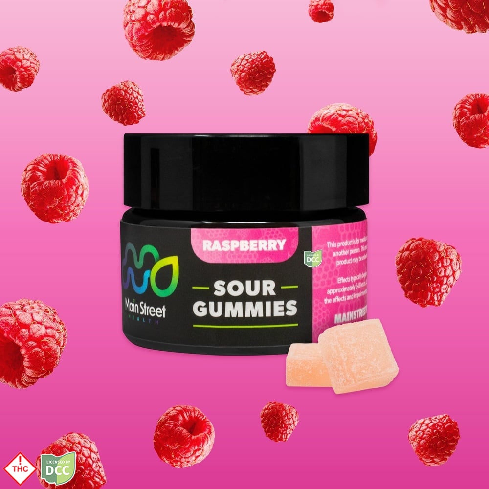 Raspberry 1:1 Gummies - 110mg