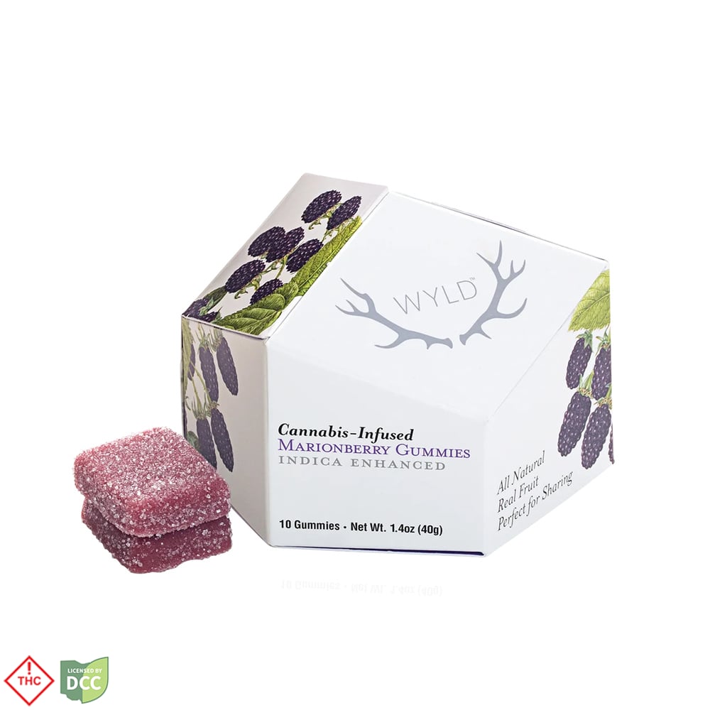 Wyld - Marionberry Gummies - 10ct - 100mg Wyld - Marionberry Gummies - 10ct - 100mg