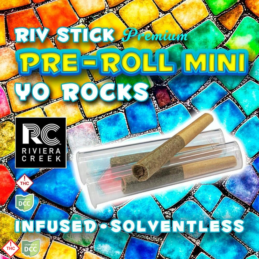 Riviera Creek - Infused - Pre-Roll Minis 3pk - Yo Rocks - 1g