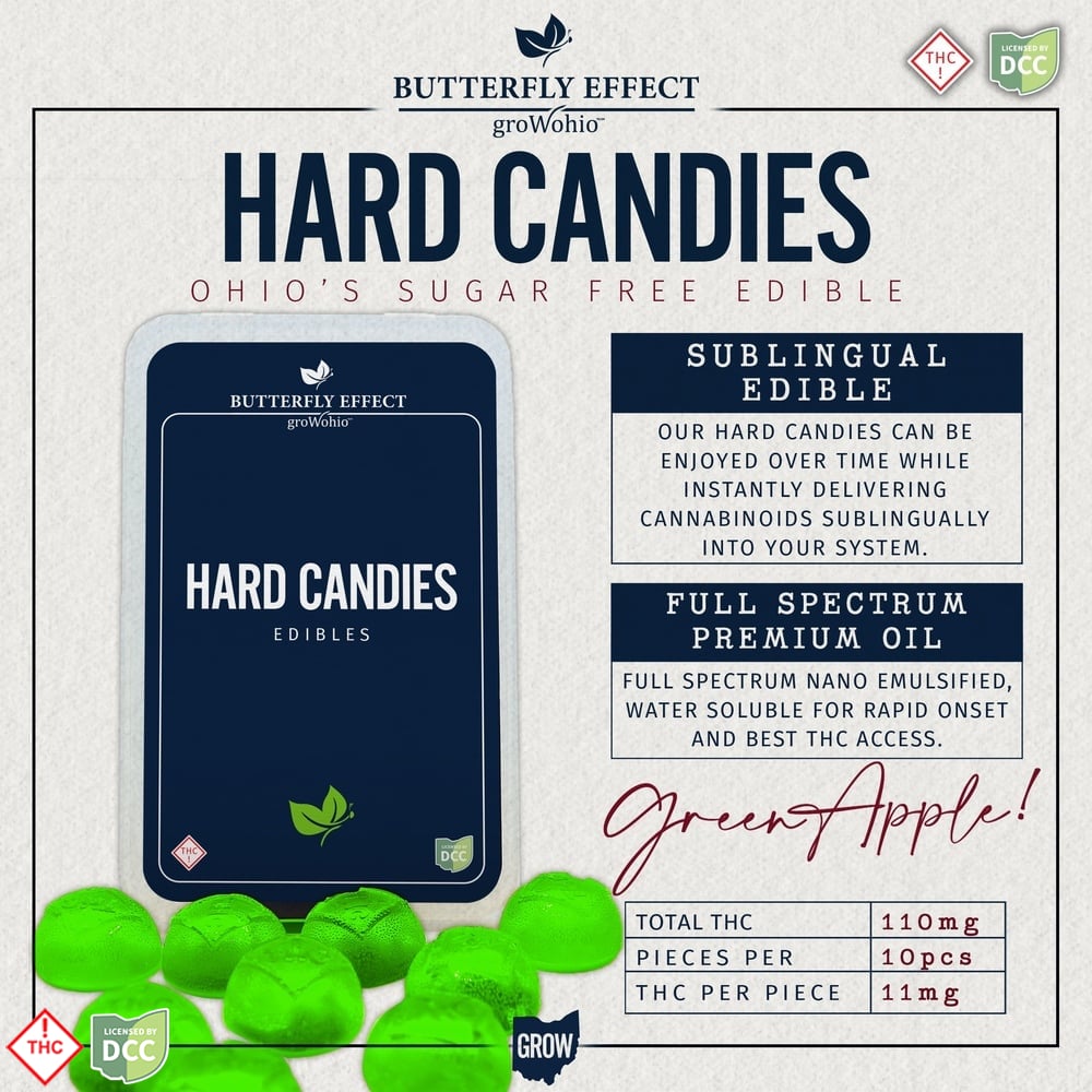 Green Apple Hard Candies [10pk] (110mg)