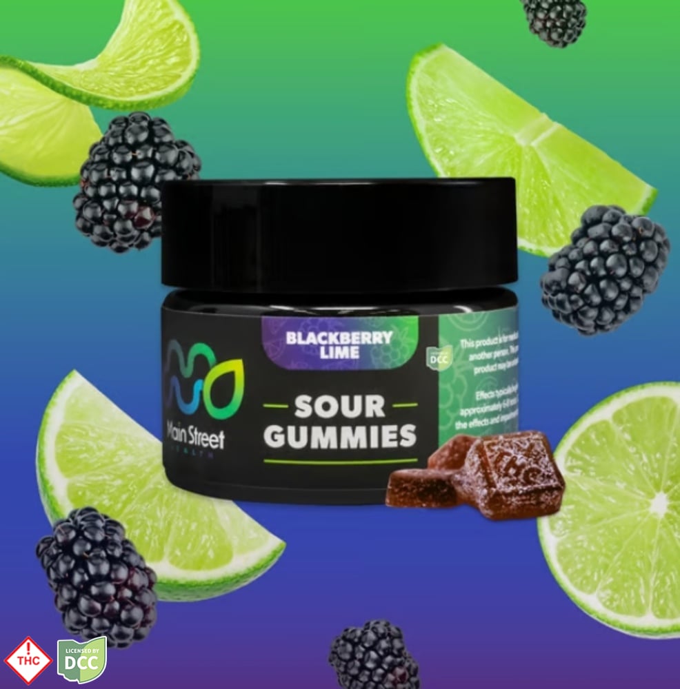 Main Street Health - 2 Day Blackberry Lime RSO Gummies - 11ct - 220mg