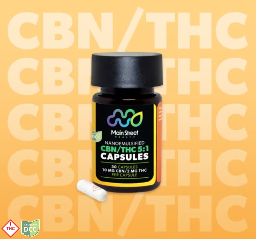 Main Street Health - THC/CBN 1:5 Capsules - 30ct - 61mg