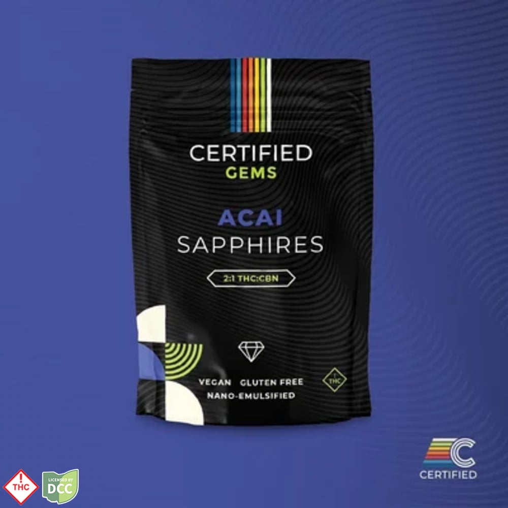 Certified Cultivators - Acai Sapphires CBN Gummies - 10ct - 100mg