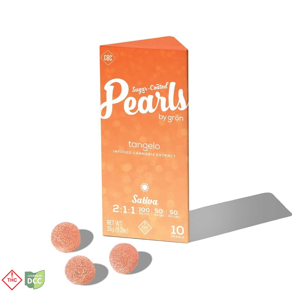 2:1:1 Tangelo Pearls - Sativa (100mg THC/50mg CBC/50mg CBG)