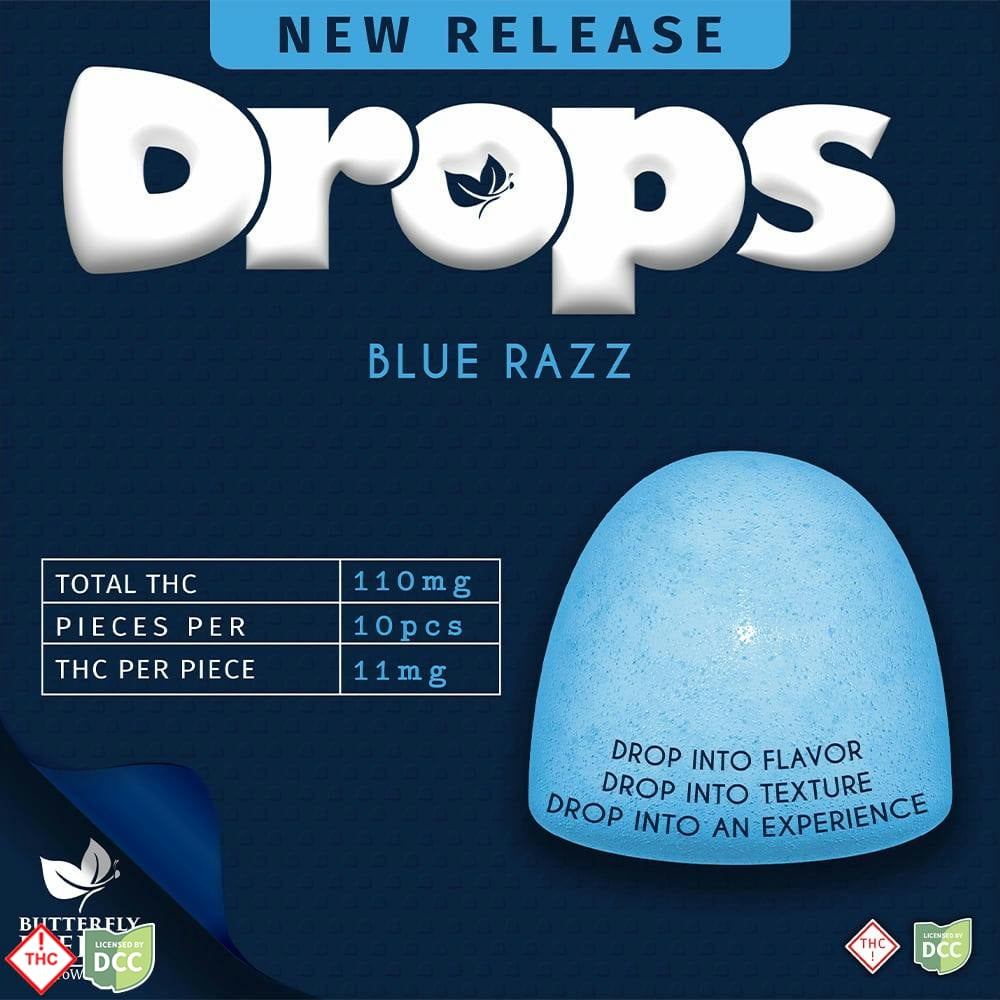 DROPS Blue Razz [10pk] (110mg)