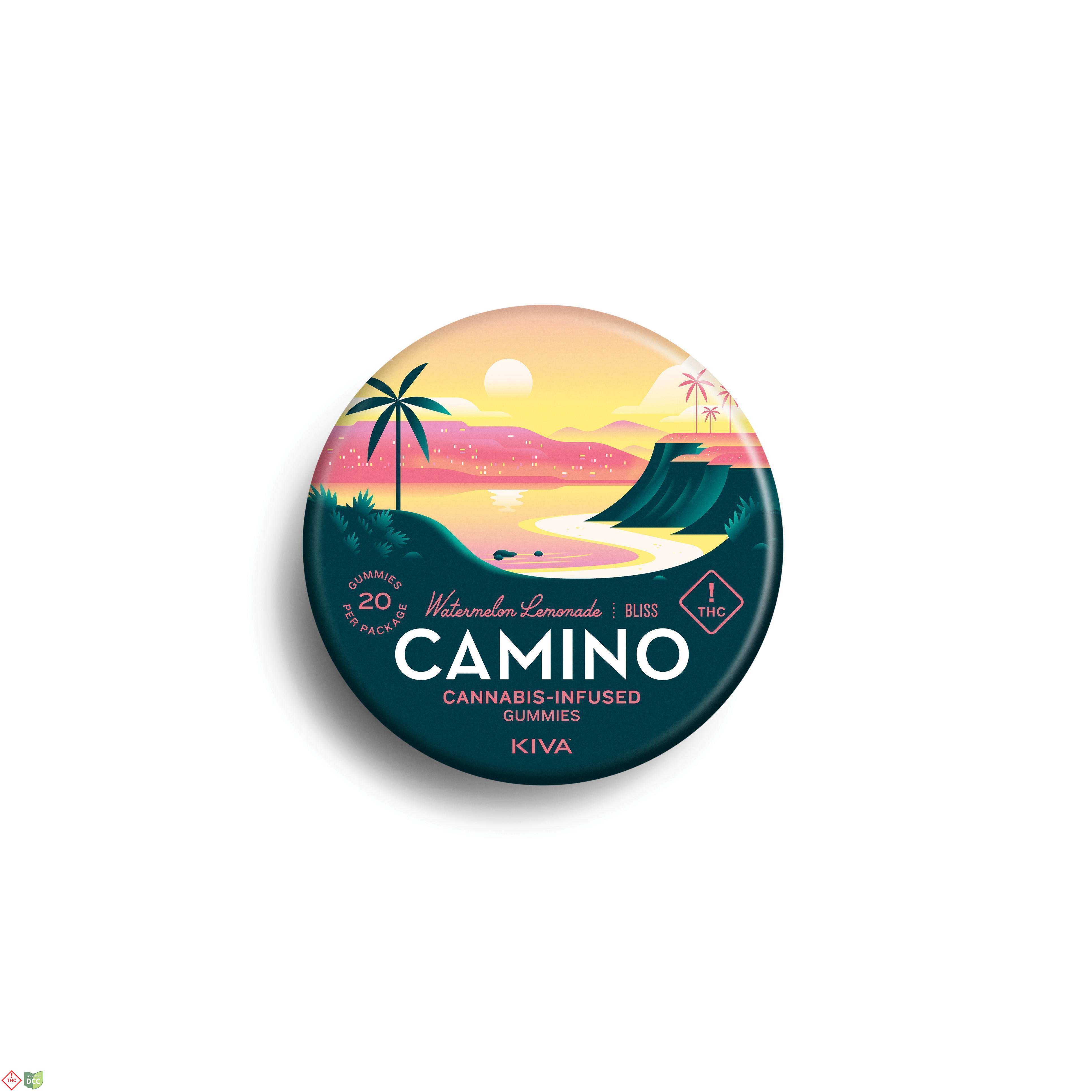 KIVA Camino - Watermelon Lemonade Gummies - 20ct - 93.60mg