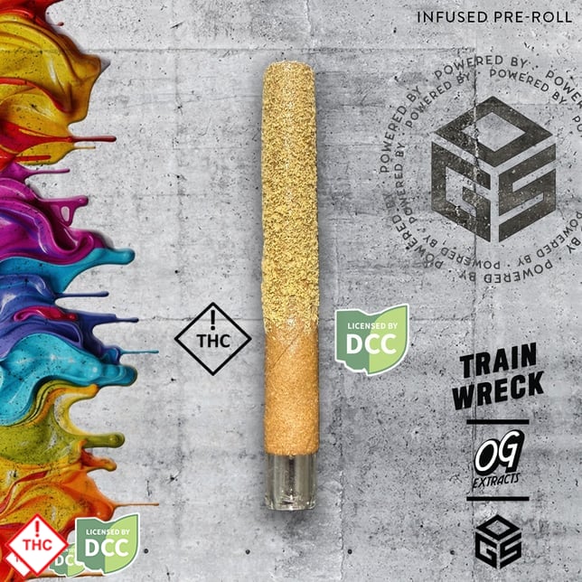Ogs - Rosin Infused + Kief - Pre - Roll - Trainwreck