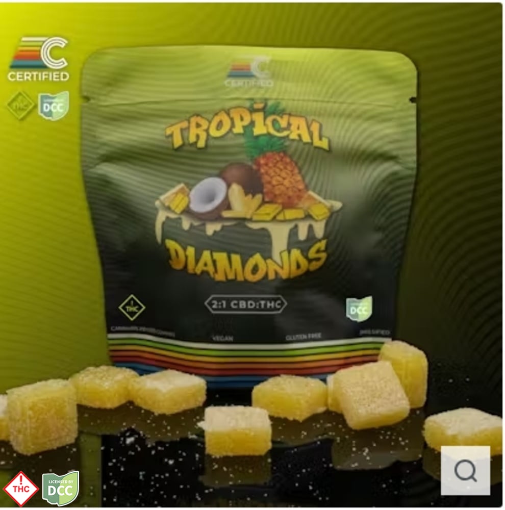 Certified Cultivators - Tropical Diamond 1:2 Gummies - 10ct - 100mg