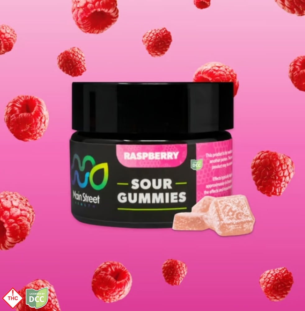 Main Street Health - Raspberry 1:1 Gummies - 11ct - 110mg Main Street Health - Raspberry 1:1 Gummies - 11ct - 110mg