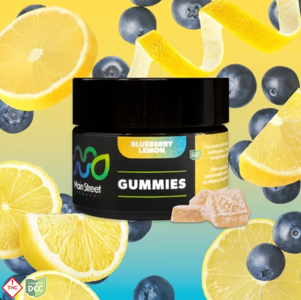 Main Street Health - Blueberry Lemon 1:1 CBG Gummies - 11ct - 110mg