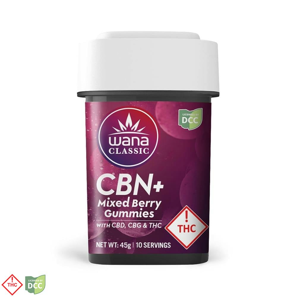 WANA Classic - Mixed Berry +CBN - 10ct - 100mg