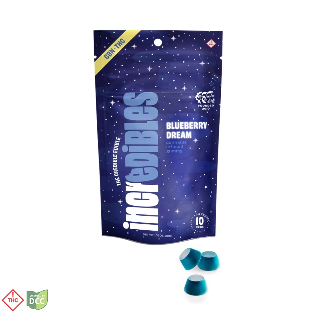 Incredibles - Blueberry Dream Gummies - 10ct 120mg