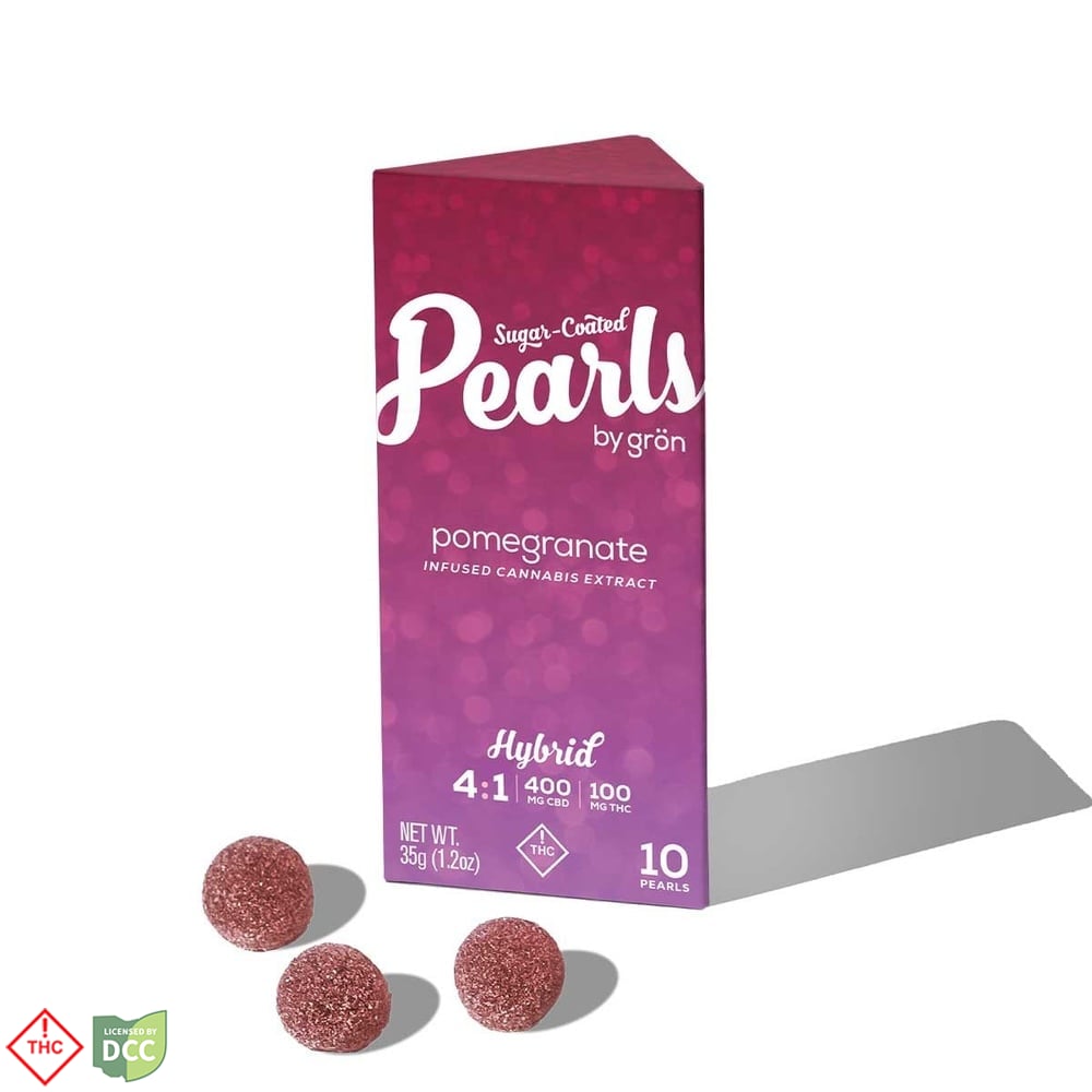 4:1 Pomegranate Pearls - Hybrid (400mg CBD /100mg THC)