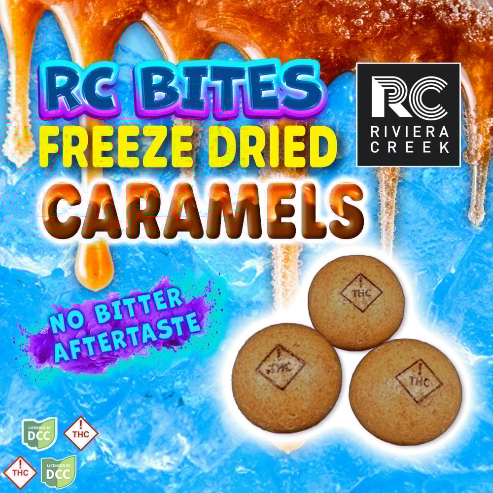 Riviera Creek - Freeze Dried Caramels - 5 pack - 40 mg
