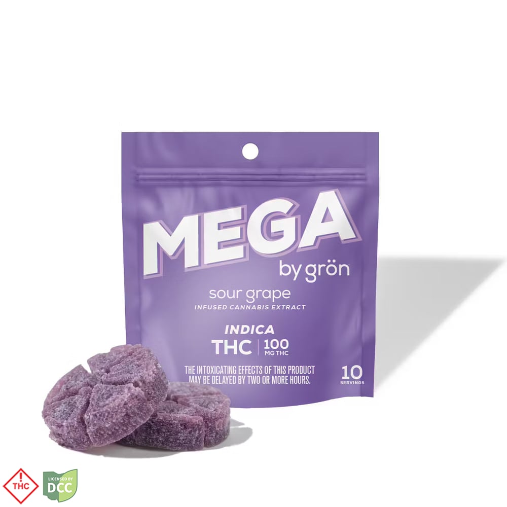 Gron - Sour Grape MEGA Pearls - 2ct - 100mg