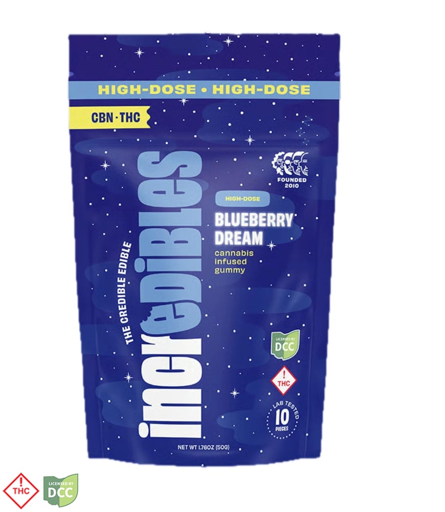 5:1 Blueberry Dream CBN High Dose [10pk] (500mg THC/100mg CBN)